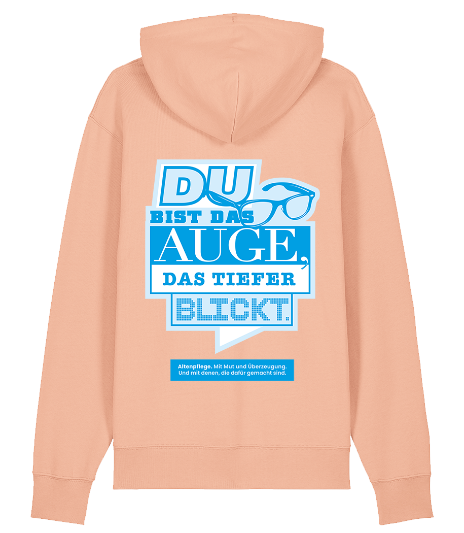 Unisex Bio Hoodie "AUGE" (Fraiche Peach)