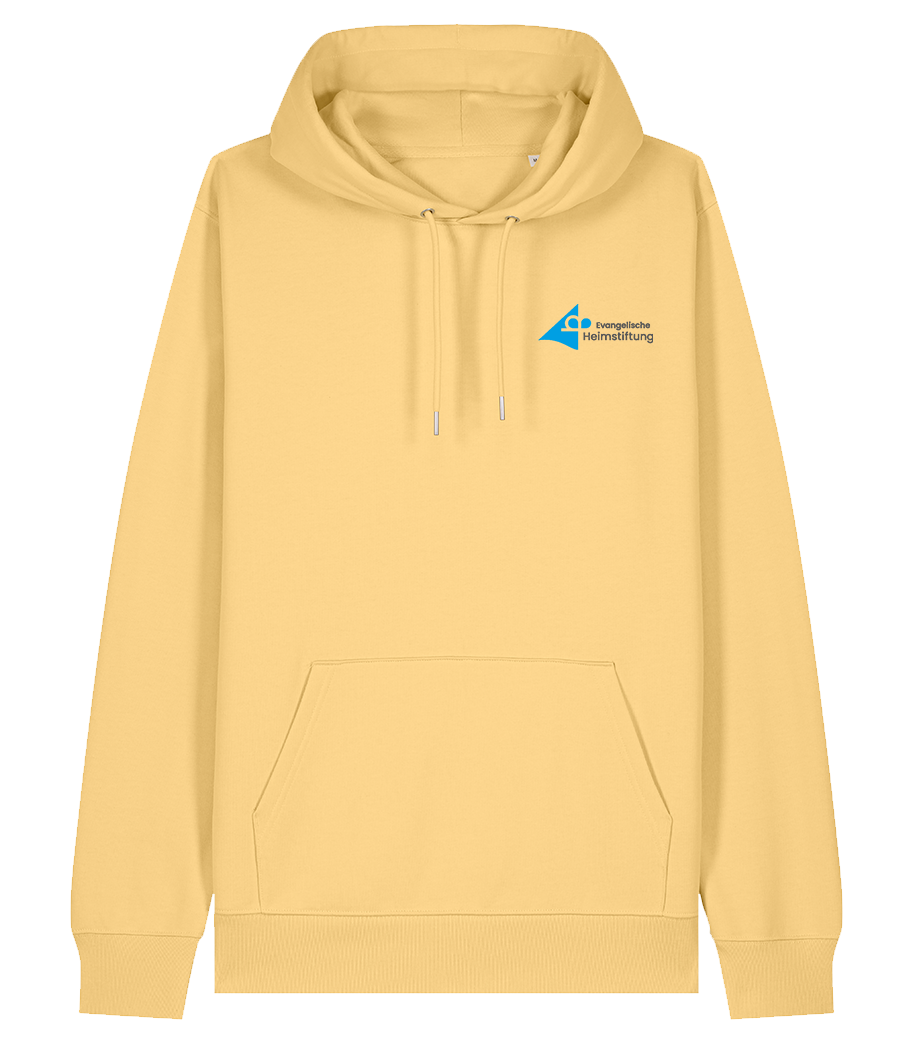 Unisex Bio Hoodie "WOW" (Viva Yellow)