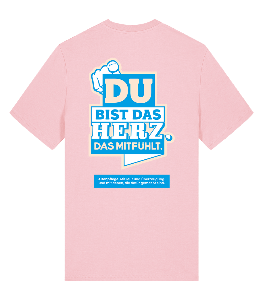 Unisex Bio T-Shirt "HERZ" (Cotton Pink)