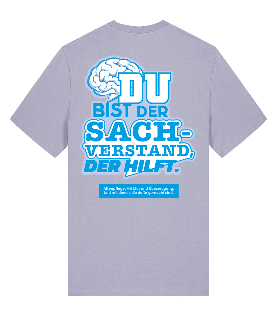 Unisex Bio T-Shirt "SACHVERSTAND" (Lavender)