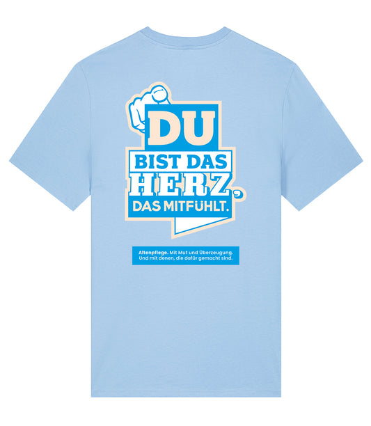 Evangelische - HERZ_A_T-S Men's Crew neck T-Shirt Blue soul