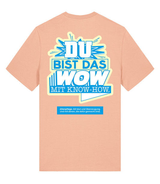 Evangelische - WOW_A_T-S Men's Crew neck T-Shirt Peach