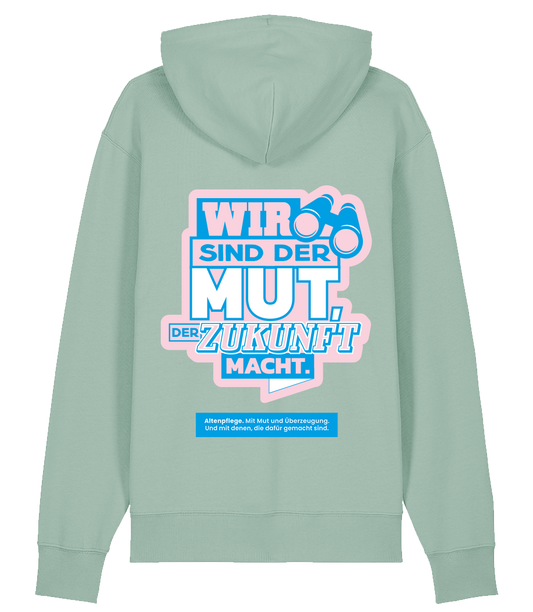 Unisex Bio Hoodie "MUT" (Aloe)