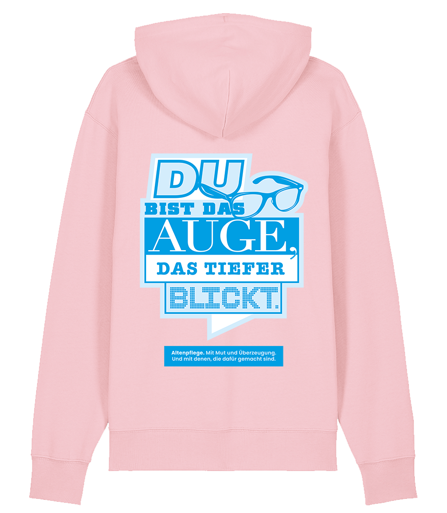 Unisex Bio Hoodie "AUGE" (Cotton Pink)