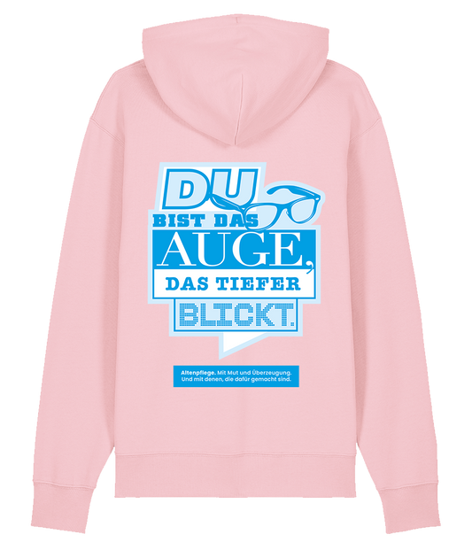 Unisex Bio Hoodie "AUGE" (Cotton Pink)