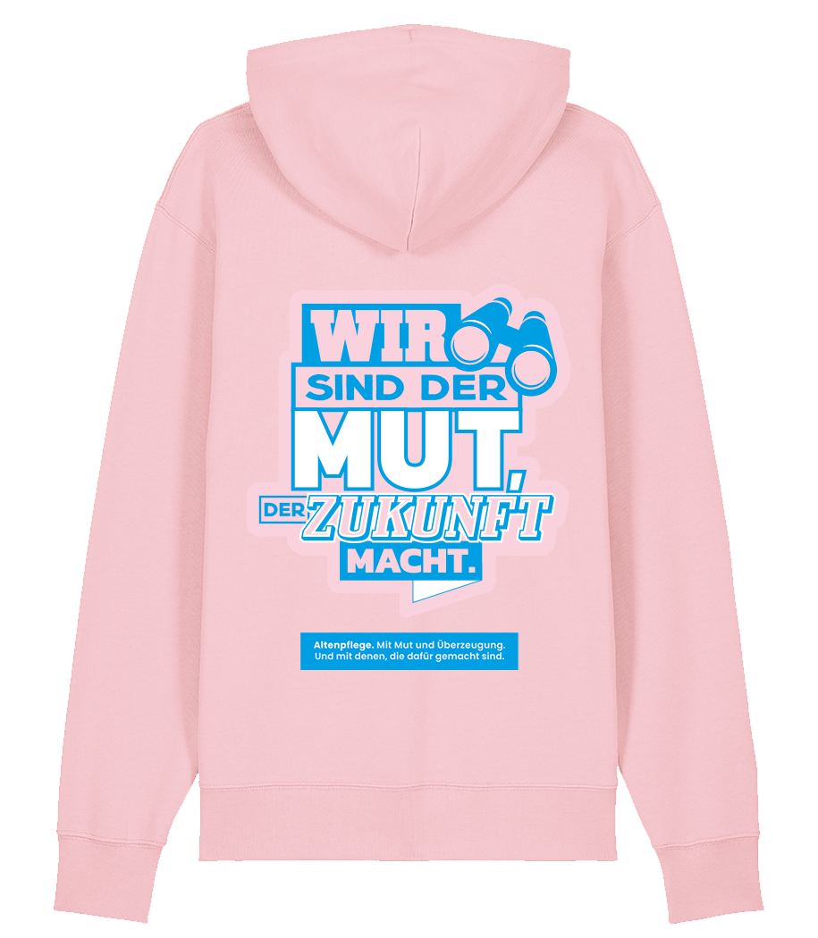 Unisex Bio Hoodie "MUT" (Cotton Pink)