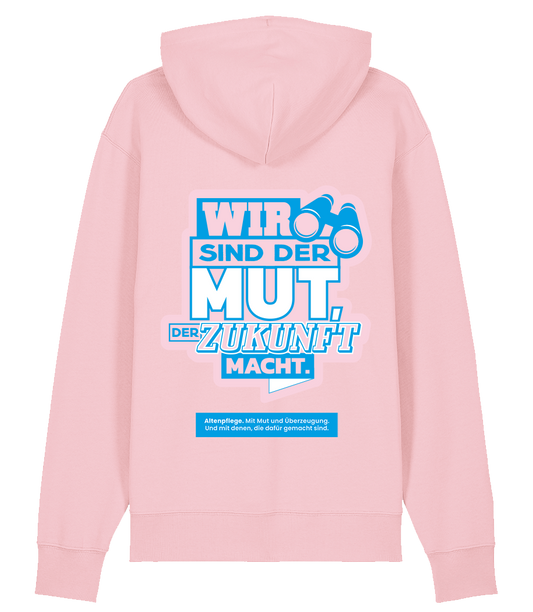 Unisex Bio Hoodie "MUT" (Cotton Pink)