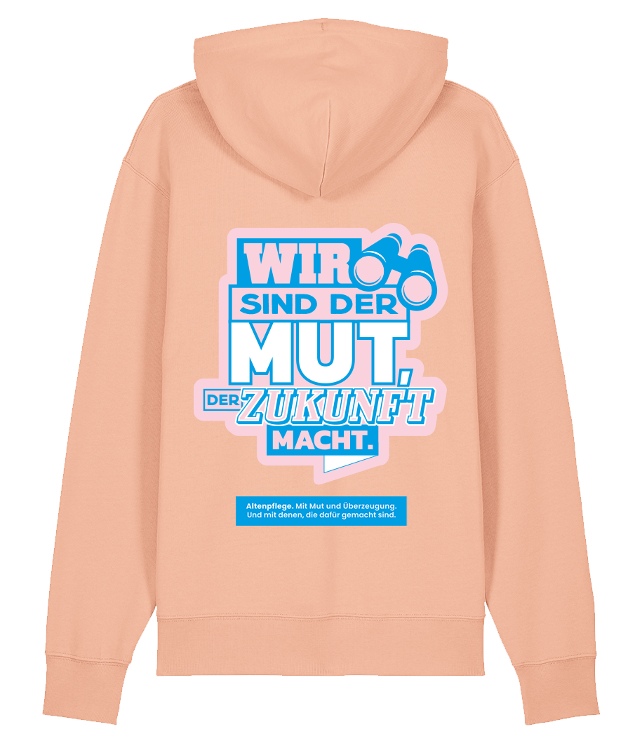 Unisex Bio Hoodie "MUT" (Fraiche Peach)
