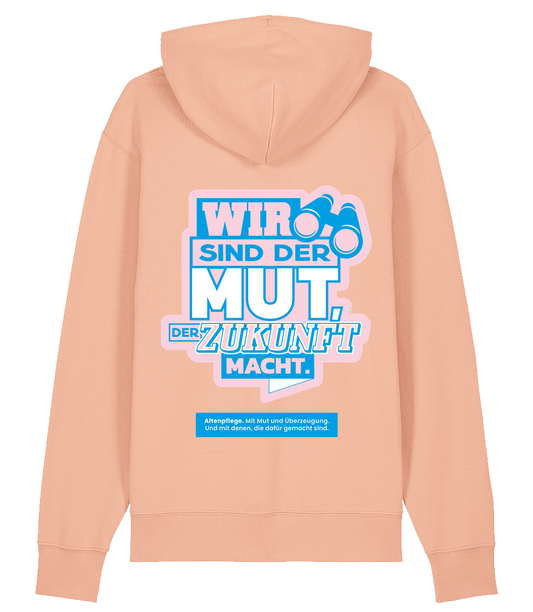 Unisex Bio Hoodie "MUT" (Fraiche Peach)