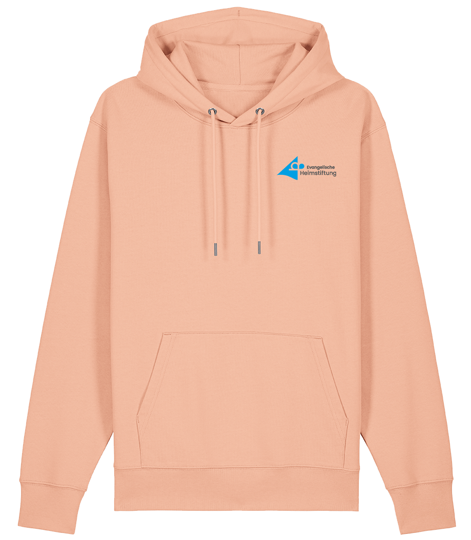 Unisex Bio Hoodie "HÄNDE" (Fraiche Peach)