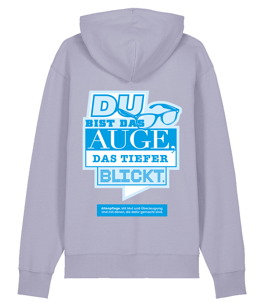 Unisex Bio Hoodie "AUGE" (Lavender)