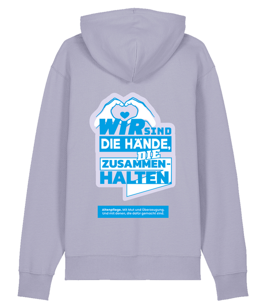 Unisex Bio Hoodie "HÄNDE" (Lavender)