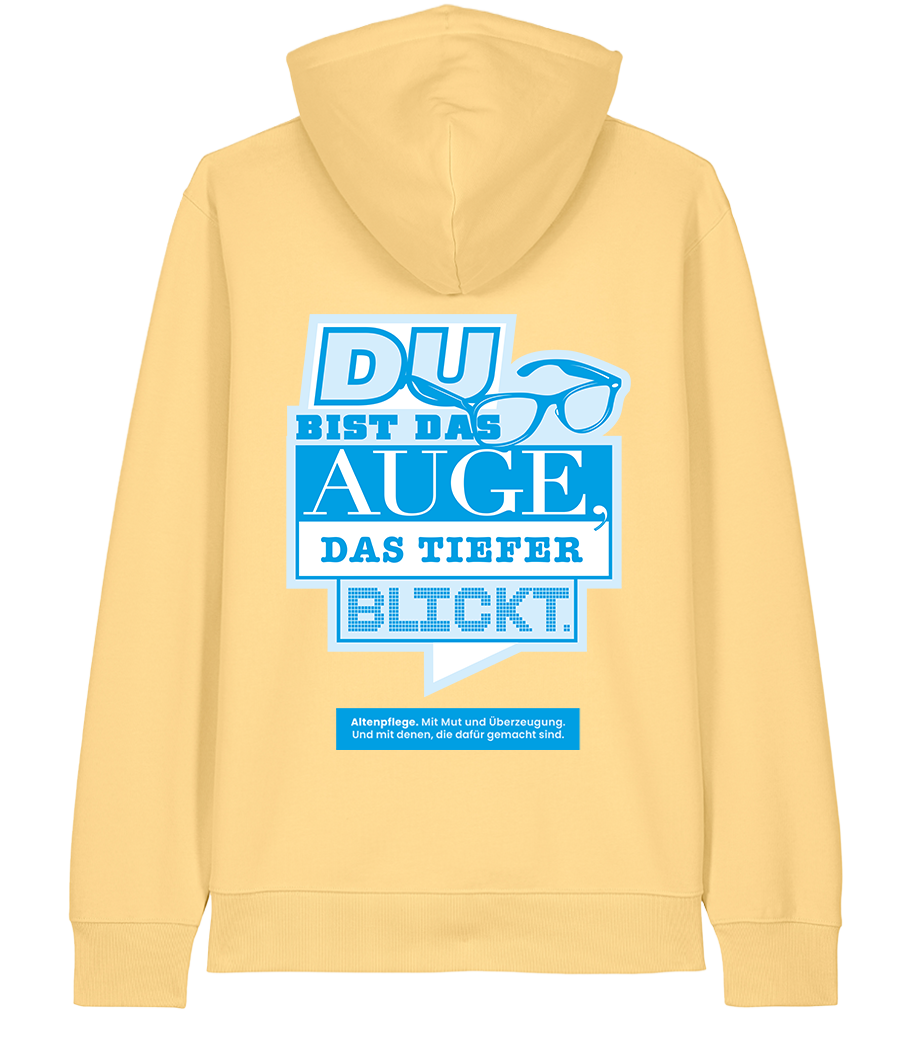 Unisex Bio Hoodie "AUGE" (Viva Yellow)