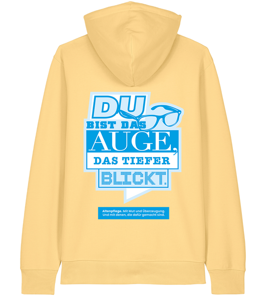 Unisex Bio Hoodie "AUGE" (Viva Yellow)