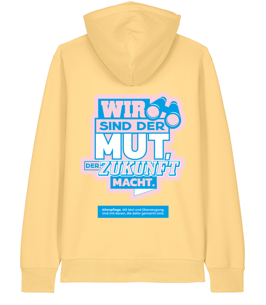 Unisex Bio Hoodie "MUT" (Viva Yellow)