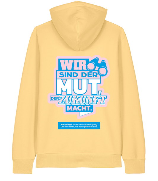 Unisex Bio Hoodie "MUT" (Viva Yellow)