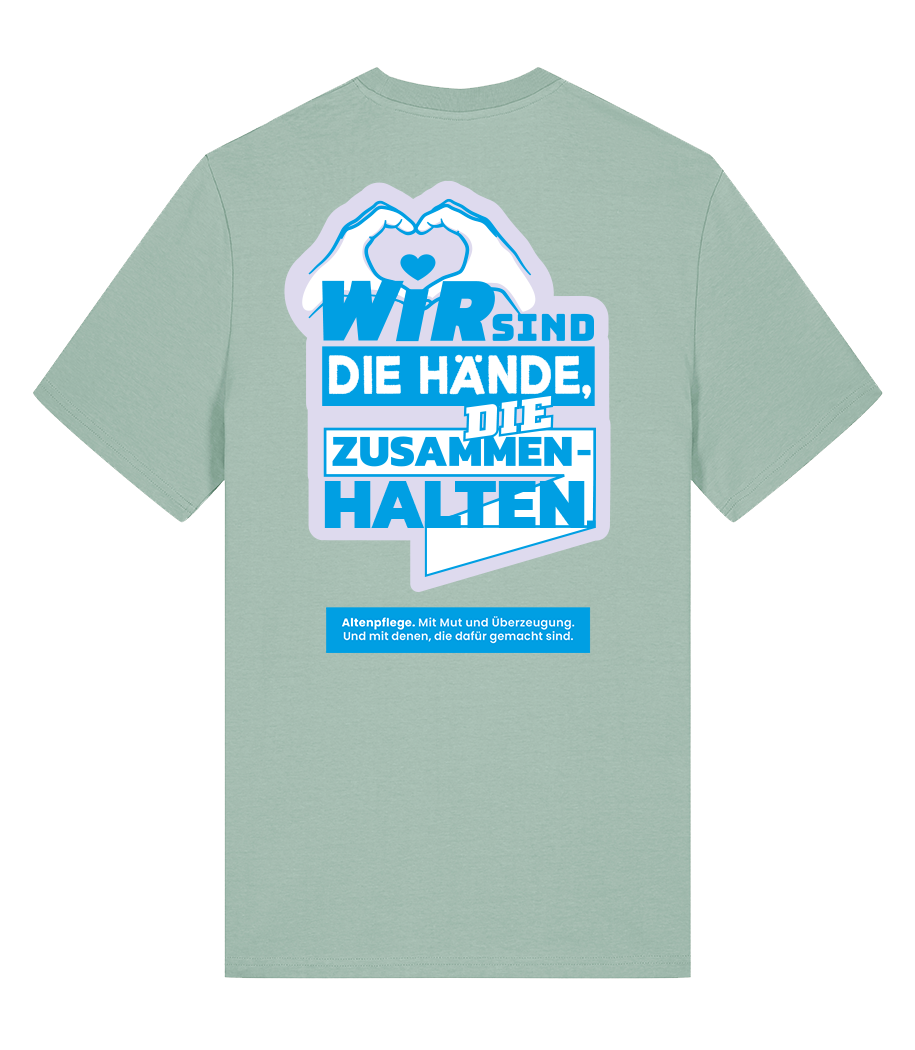 Unisex Bio T-Shirt "HÄNDE" (Aloe)
