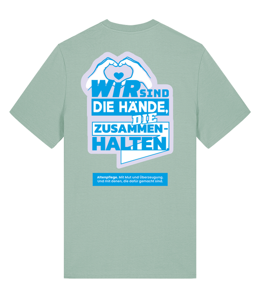 Unisex Bio T-Shirt "HÄNDE" (Aloe)
