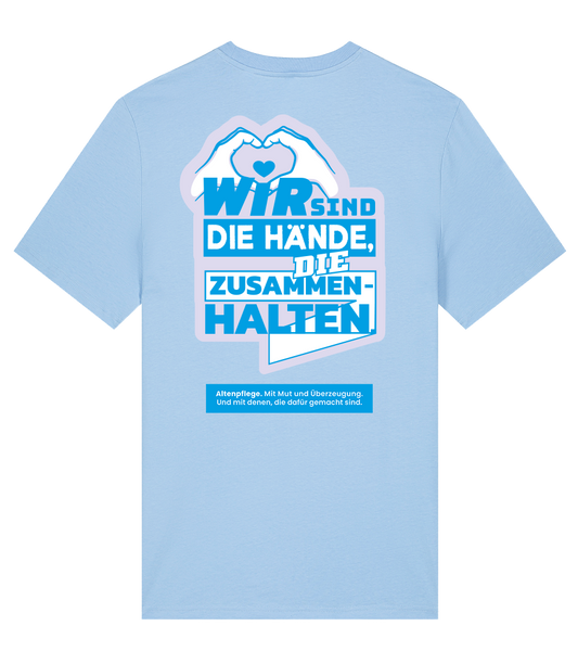 Unisex Bio T-Shirt "HÄNDE" (Blue Soul)