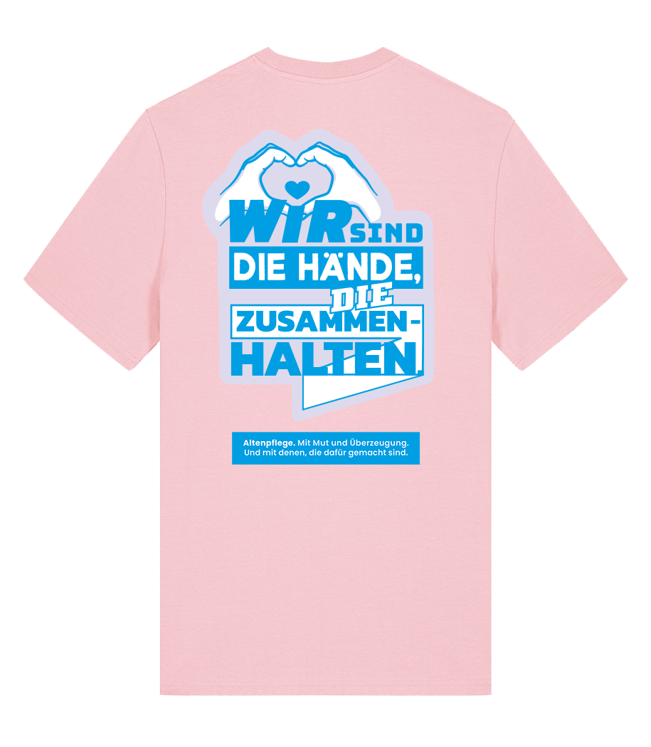 Unisex Bio T-Shirt "HÄNDE" (Cotton Pink)