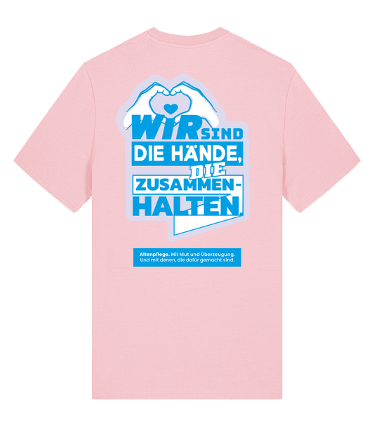 Unisex Bio T-Shirt "HÄNDE" (Cotton Pink)