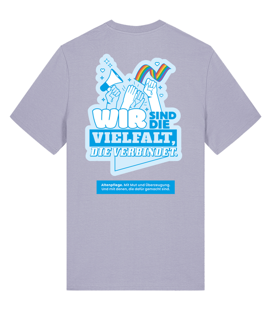 Unisex Bio T-Shirt "VIELFALT" (Lavender)