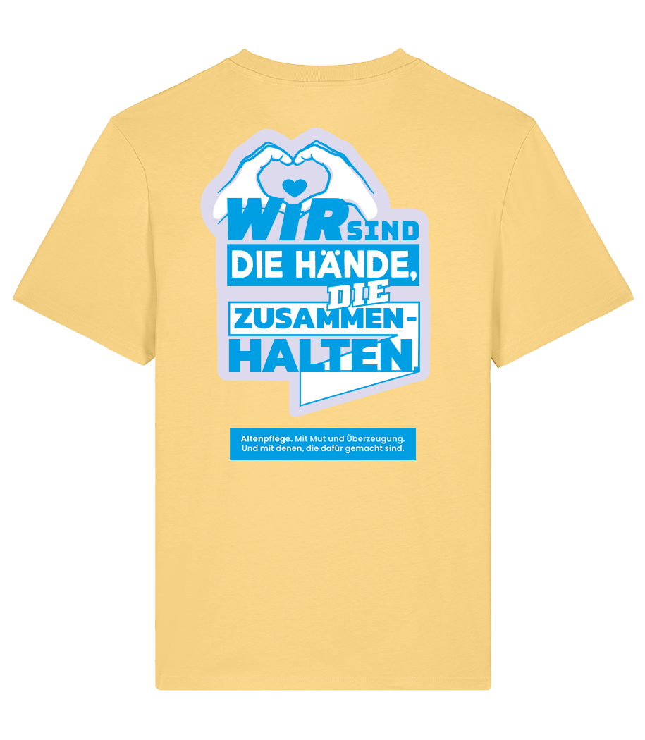 Unisex Bio T-Shirt "HÄNDE" (Viva Yellow)