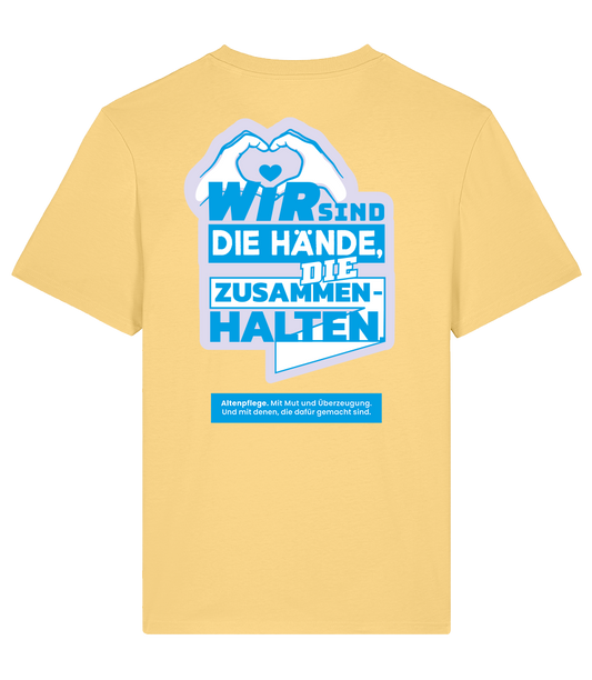 Unisex Bio T-Shirt "HÄNDE" (Viva Yellow)