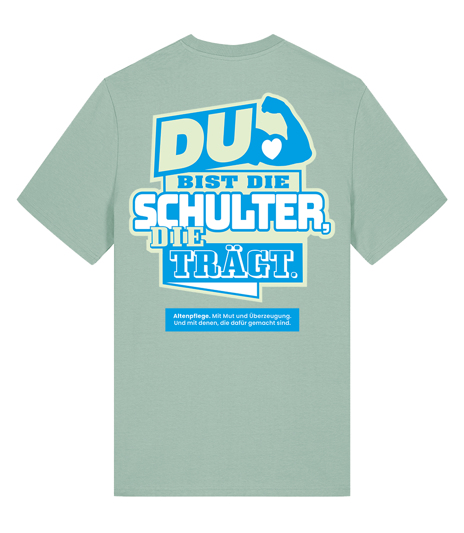 Unisex Bio T-Shirt "SCHULTER" (Aloe)