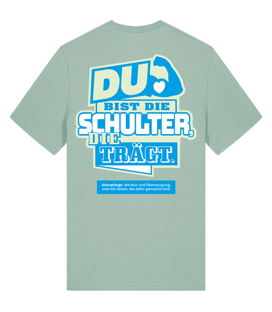 Unisex Bio T-Shirt "SCHULTER" (Aloe)