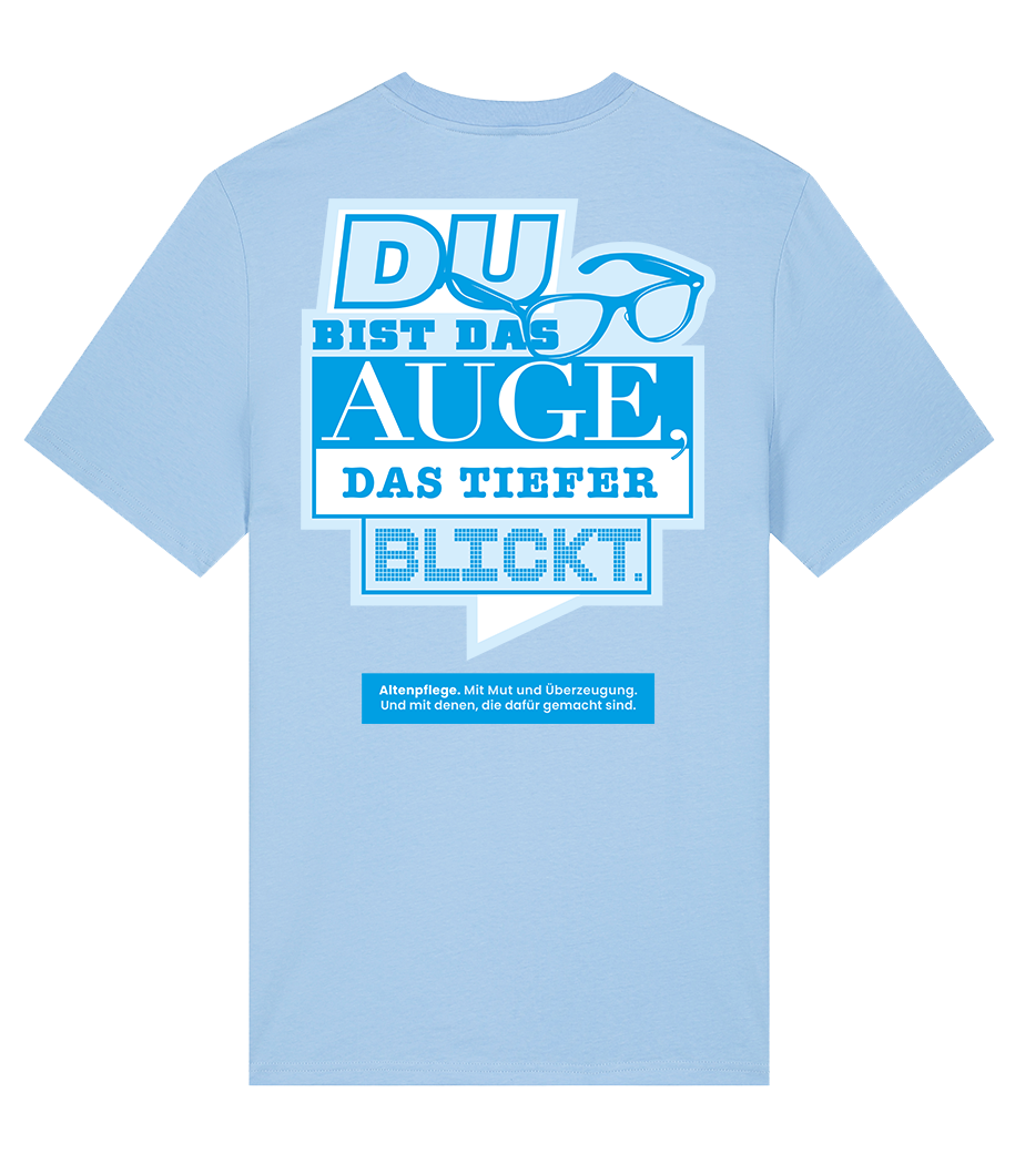 Unisex Bio T-Shirt "AUGE" (Blue Soul)