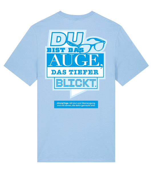 Unisex Bio T-Shirt "AUGE" (Blue Soul)