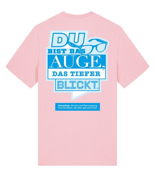 Unisex Bio T-Shirt "AUGE" (Cotton Pink)