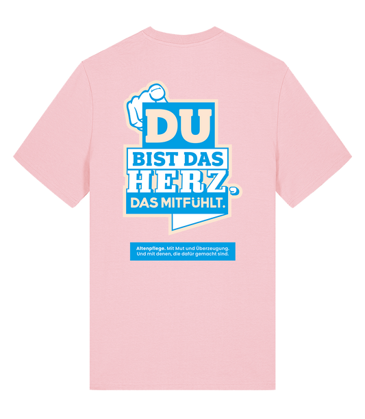 Unisex Bio T-Shirt "HERZ" (Cotton Pink)