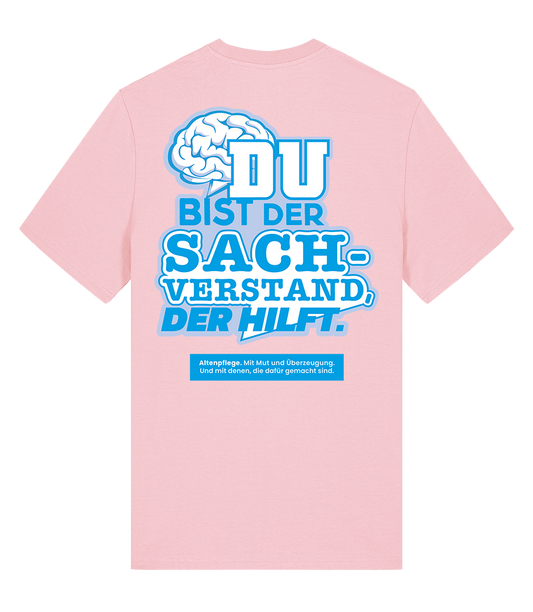 Unisex Bio T-Shirt "SACHVERSTAND" (Cotton Pink)