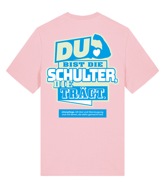 Unisex Bio T-Shirt "SCHULTER" (Cotton Pink)