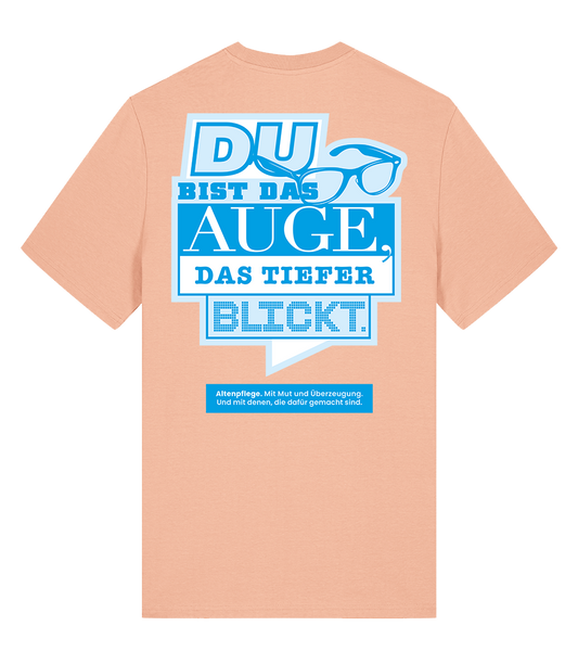 Unisex Bio T-Shirt "AUGE" (Fraiche Peach)