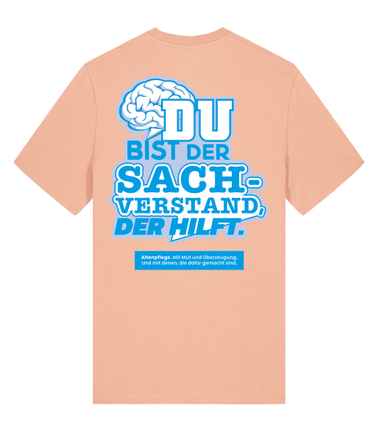 Unisex Bio T-Shirt "SACHVERSTAND" (Fraiche Peach)