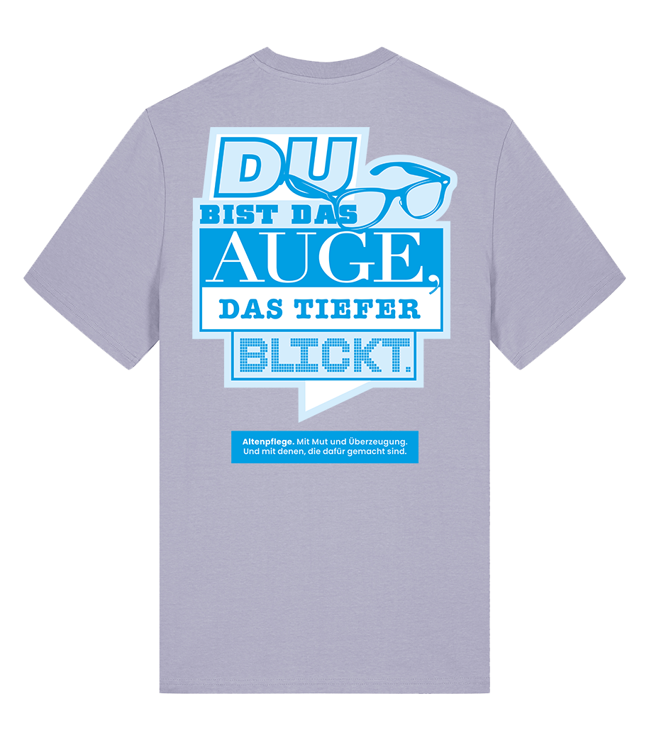 Unisex Bio T-Shirt "AUGE" (Lavender)