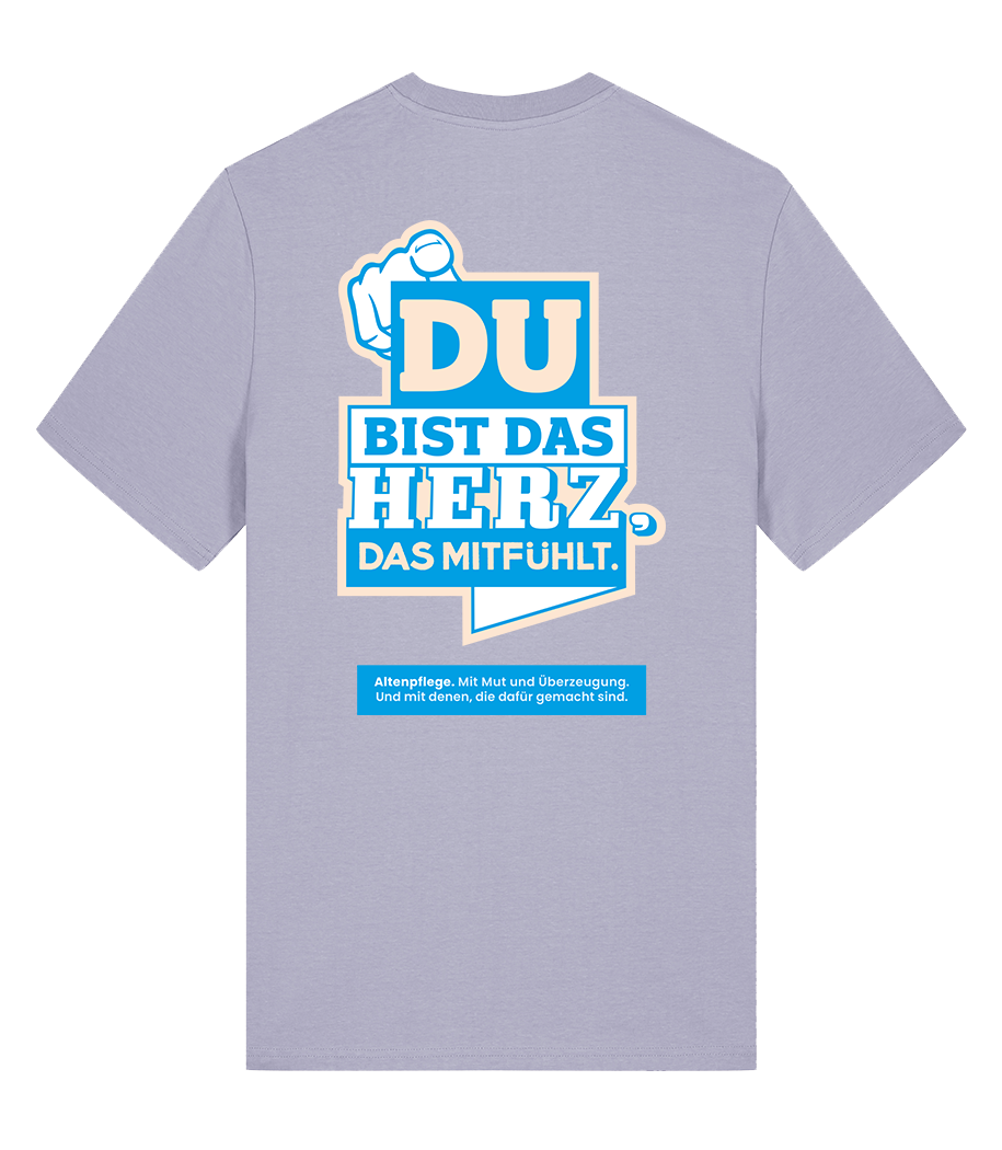Unisex Bio T-Shirt "HERZ" (Lavender)