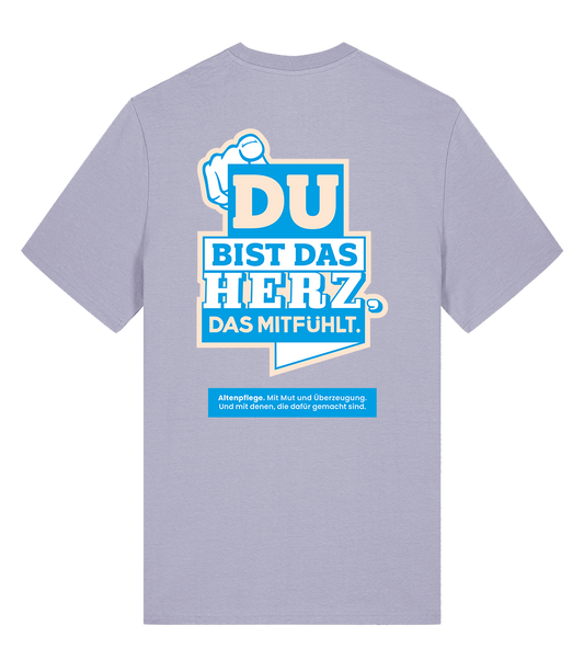 Unisex Bio T-Shirt "HERZ" (Lavender)