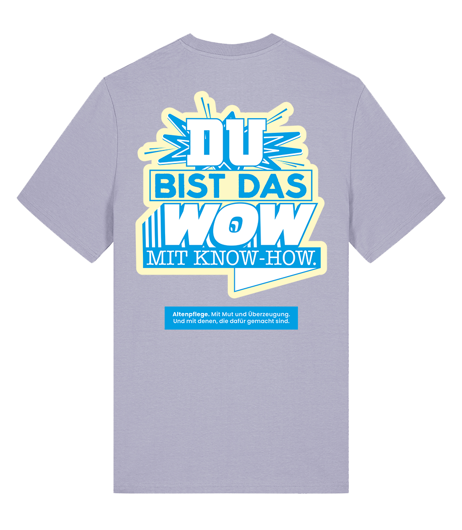 Unisex Bio T-Shirt "WOW" (Lavender)
