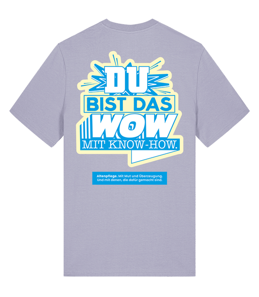 Unisex Bio T-Shirt "WOW" (Lavender)