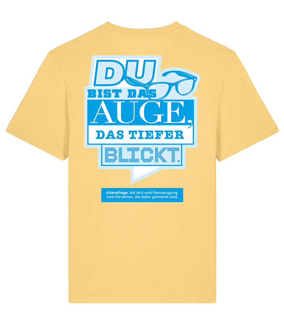 Unisex Bio T-Shirt "AUGE" (Viva Yellow)