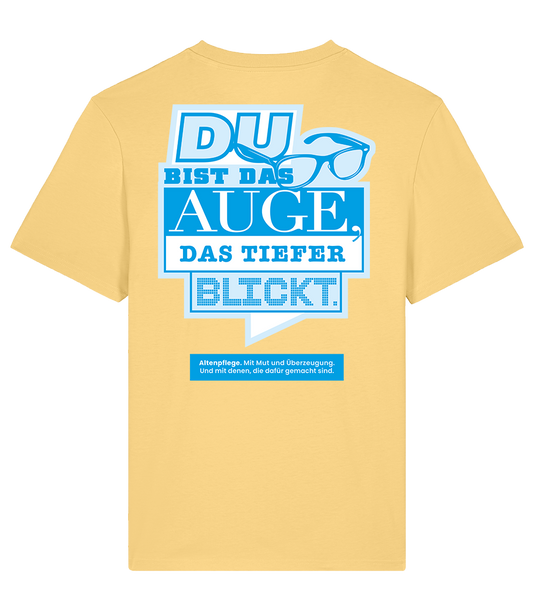 Unisex Bio T-Shirt "AUGE" (Viva Yellow)