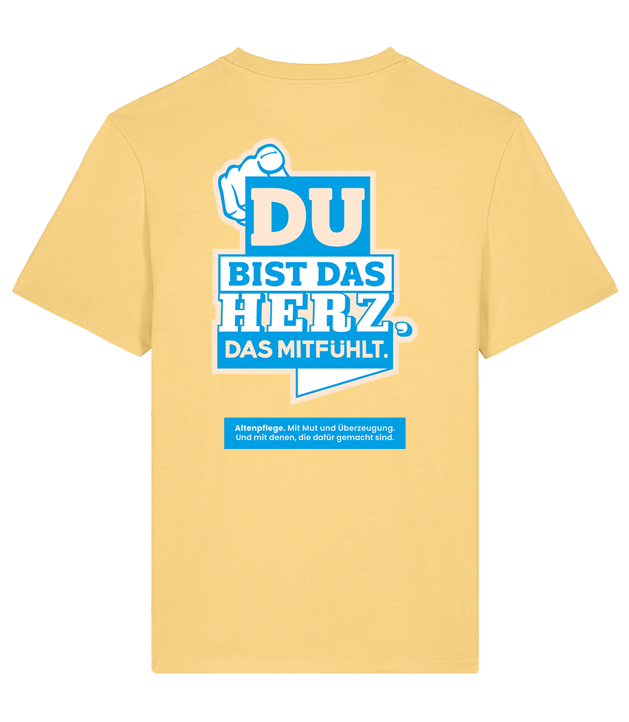Unisex Bio T-Shirt "HERZ" (Viva Yellow)
