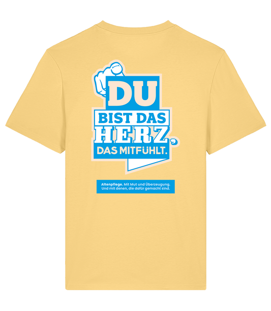 Unisex Bio T-Shirt "HERZ" (Viva Yellow)