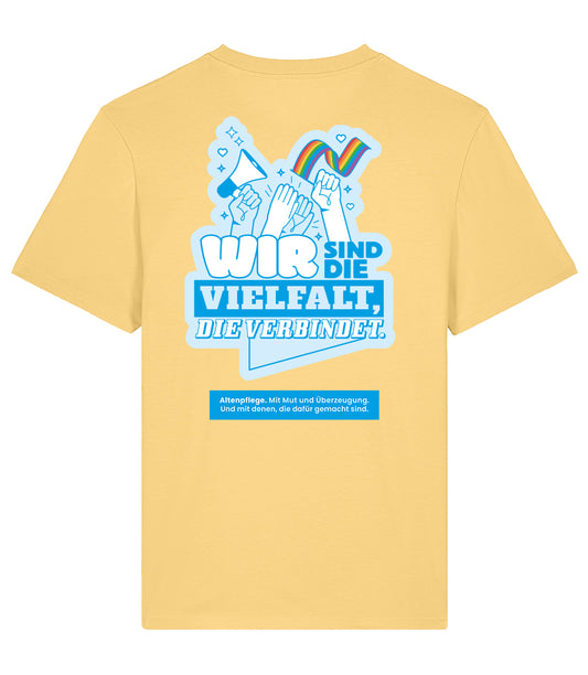 Evangelische - Vielfalt Unisex Crew neck T-Shirt Viva Yellow