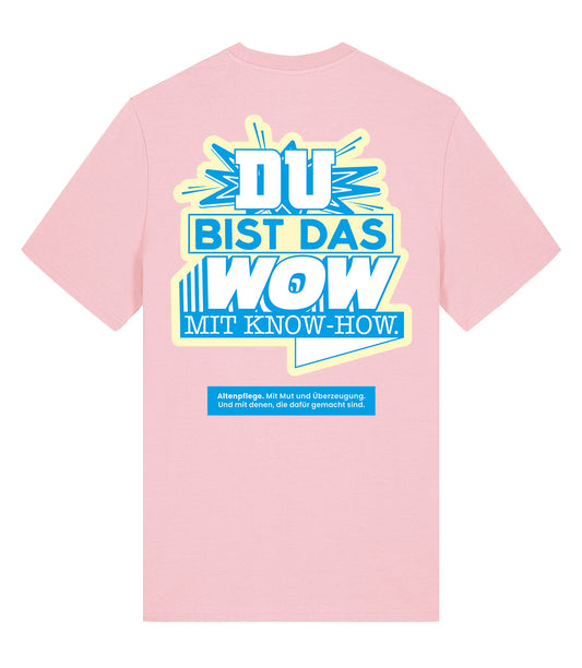 Evangelische - WOW_A_T-S Men's Crew neck T-Shirt Cotton pink