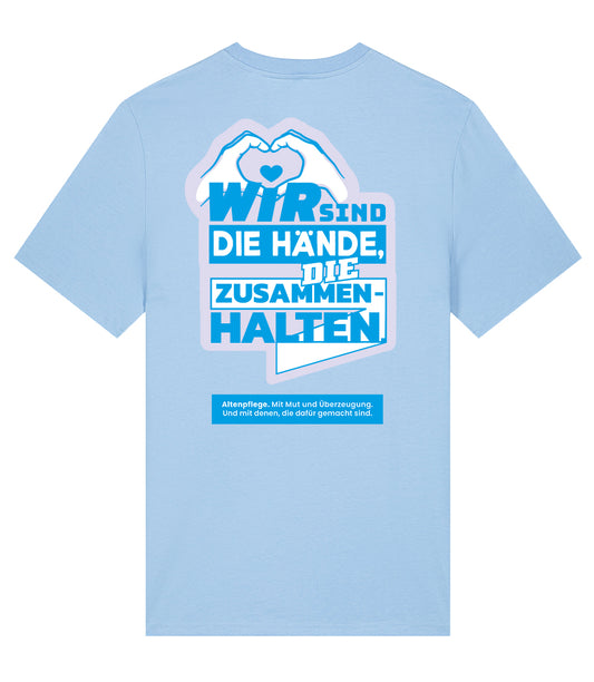 Evangelische - Hände Unisex Crew neck T-Shirt Blue soul